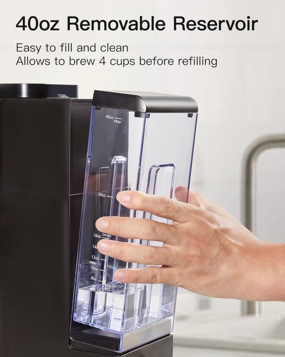 Single Serve Coffee Maker (Black) (image 3)