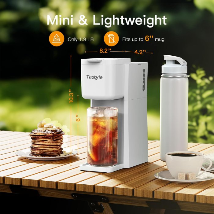 Tastyle Mini Coffee Maker (Pearl White) (image 3)