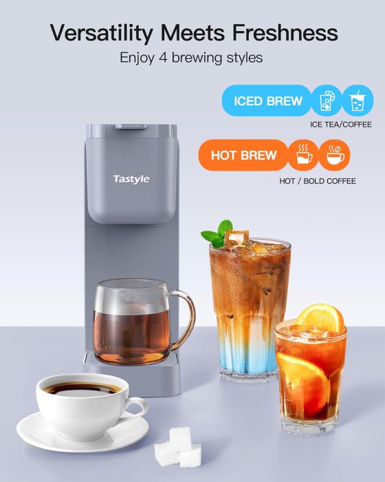 Tastyle Single Serve Brewer (Gray) (image 2)