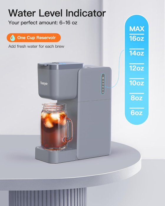 Tastyle Single Serve Brewer (Gray) (image 3)
