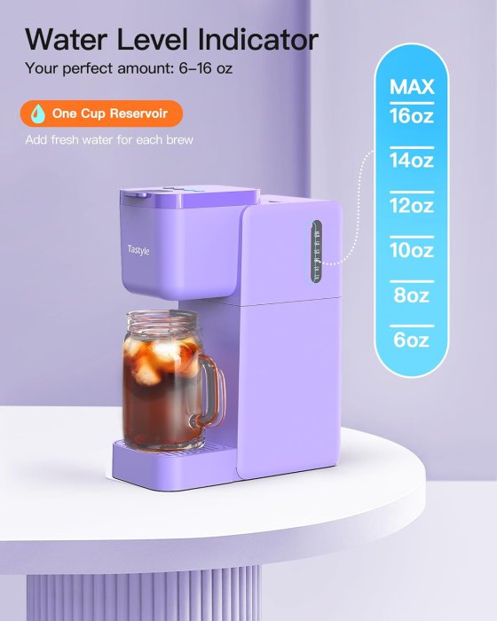 Tastyle Single Serve Brewer, Purple (image 3)