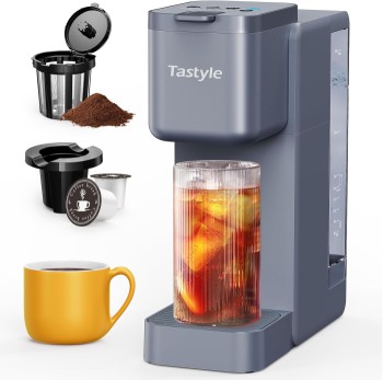 Tastyle Single Serve Coffee Maker (Gray)